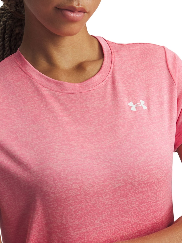 Under Armour Pink Tech Crew Neck Twist T-Shirt - Image 3 of 3