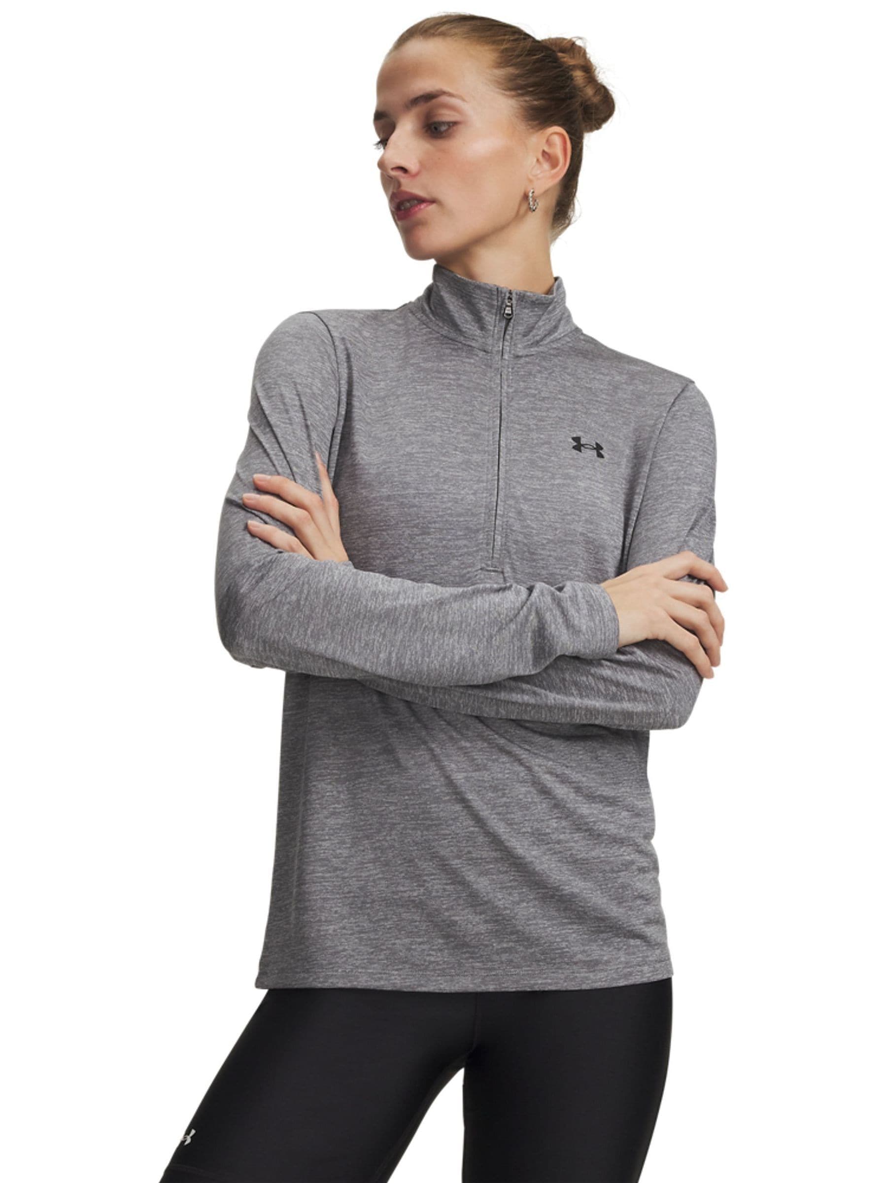 Buy Dark Grey - Under Armour Tech Twist 1/2 Zip Sweatshirt from