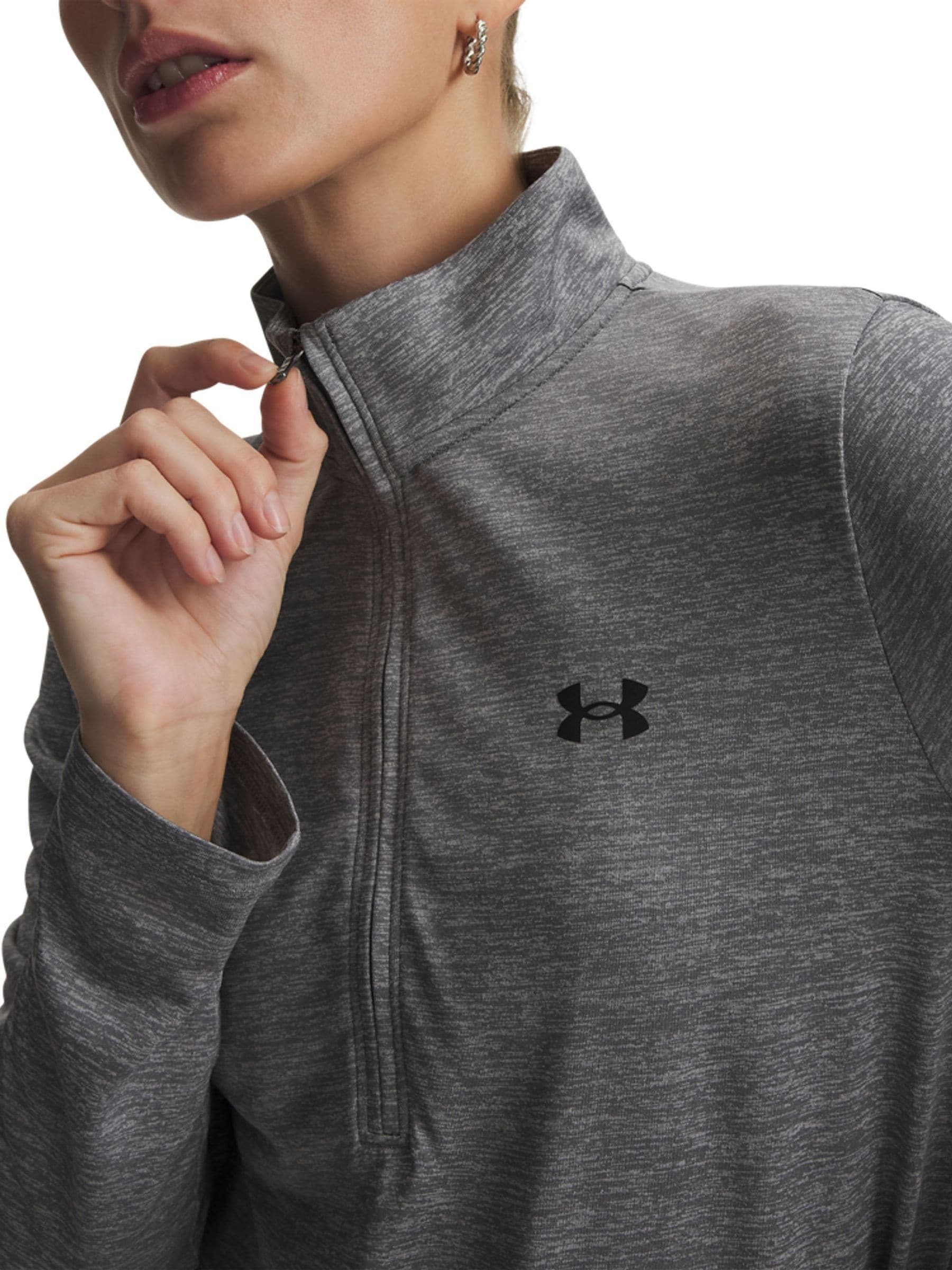 Buy Dark Grey - Under Armour Tech Twist 1/2 Zip Sweatshirt from