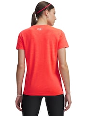 Under Armour Red UA Tech V-Neck Twist T-Shirt - Image 2 of 3