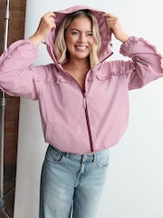 ורוד גינגהם - ז'קט עמיד בגשם - תמונה 1 מתוך 10