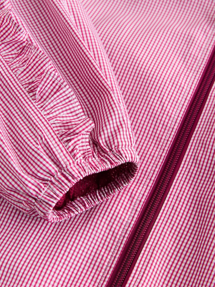 ורוד גינגהם - ז'קט עמיד בגשם - תמונה 10 מתוך 10