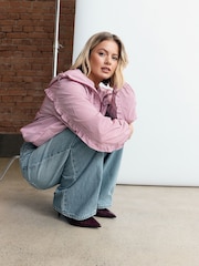 ורוד גינגהם - ז'קט עמיד בגשם - תמונה 4 מתוך 10