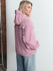 ורוד גינגהם - ז'קט עמיד בגשם - תמונה 5 מתוך 10