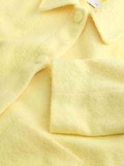Lemon Yellow Button Up Collared Coatigan - Image 7 of 8