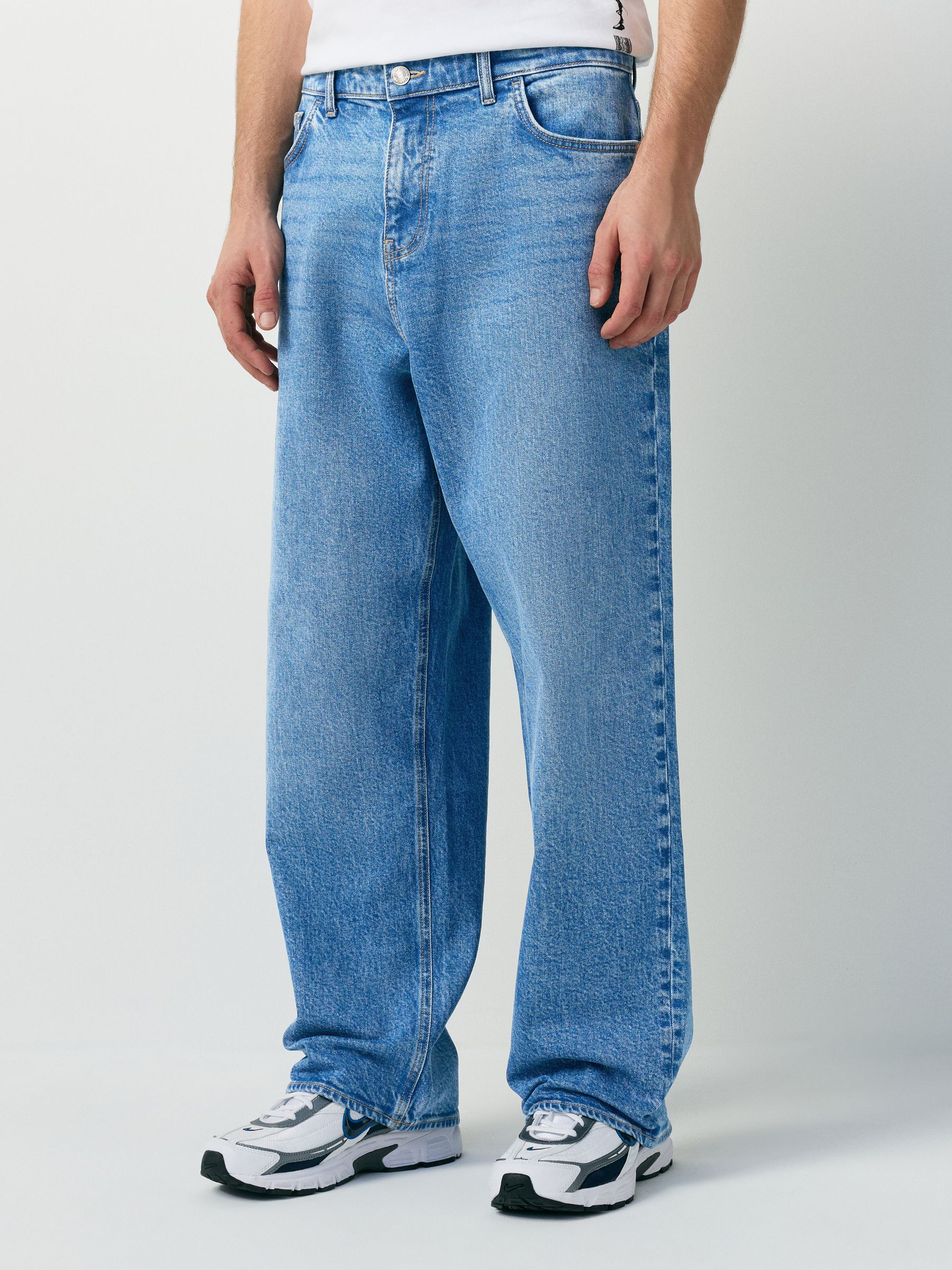 Buy Blue Light Baggy Fit Jeans from Next USA