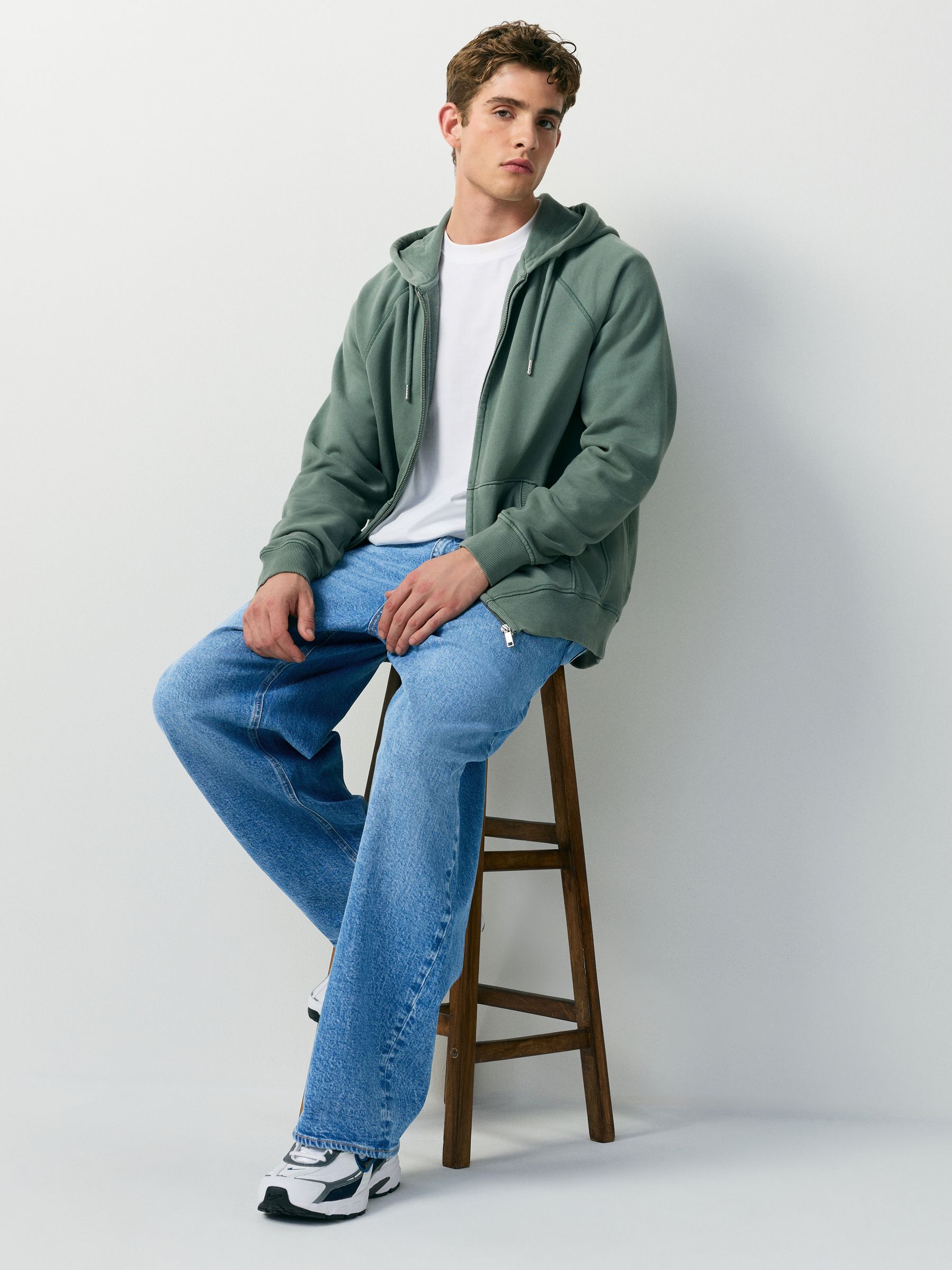 Buy Blue Light Baggy Fit Jeans from Next USA