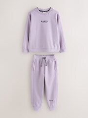 أرجواني - طقم من سويت شيرت وبنطلون رياضي من Baker by Ted Baker - صورة 1 من 5