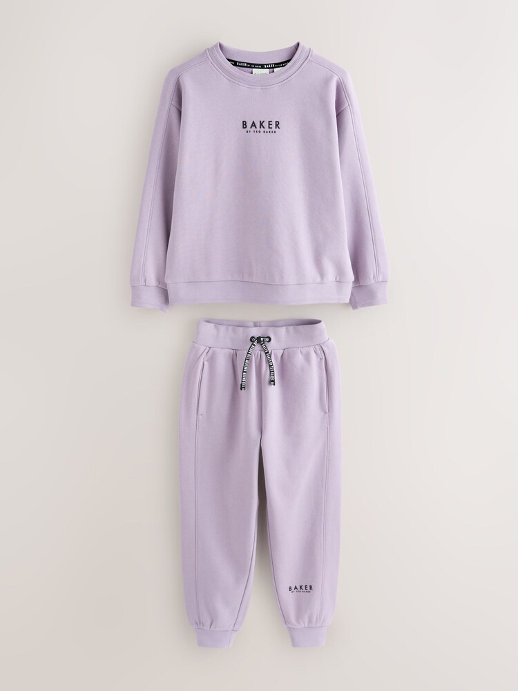 أرجواني - طقم من سويت شيرت وبنطلون رياضي من Baker by Ted Baker - صورة 1 من 5