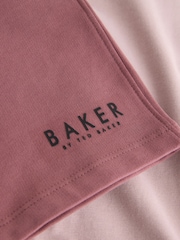 Baker by Ted Baker Orange Oversized T-Shirt And Shorts Set - Image 10 of 11