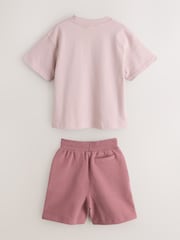 Baker by Ted Baker Orange Oversized T-Shirt And Shorts Set - Image 7 of 11
