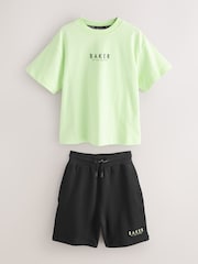 Baker by Ted Baker Orange Oversized T-Shirt And Shorts Set - Image 1 of 6