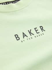 Baker by Ted Baker Orange Oversized T-Shirt And Shorts Set - Image 4 of 6
