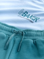 כחול  - Baker by Ted Baker Oversized Graphic T-Shirt and Shorts Set - תמונה 10 מתוך 11