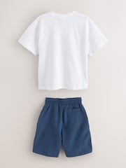 Baker by Ted Baker Orange Oversized T-Shirt And Shorts Set - Image 8 of 14