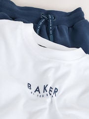 Baker by Ted Baker Orange Oversized T-Shirt And Shorts Set - Image 9 of 14