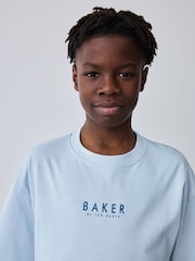 Baker by Ted Baker Orange Oversized T-Shirt And Shorts Set - Image 7 of 15