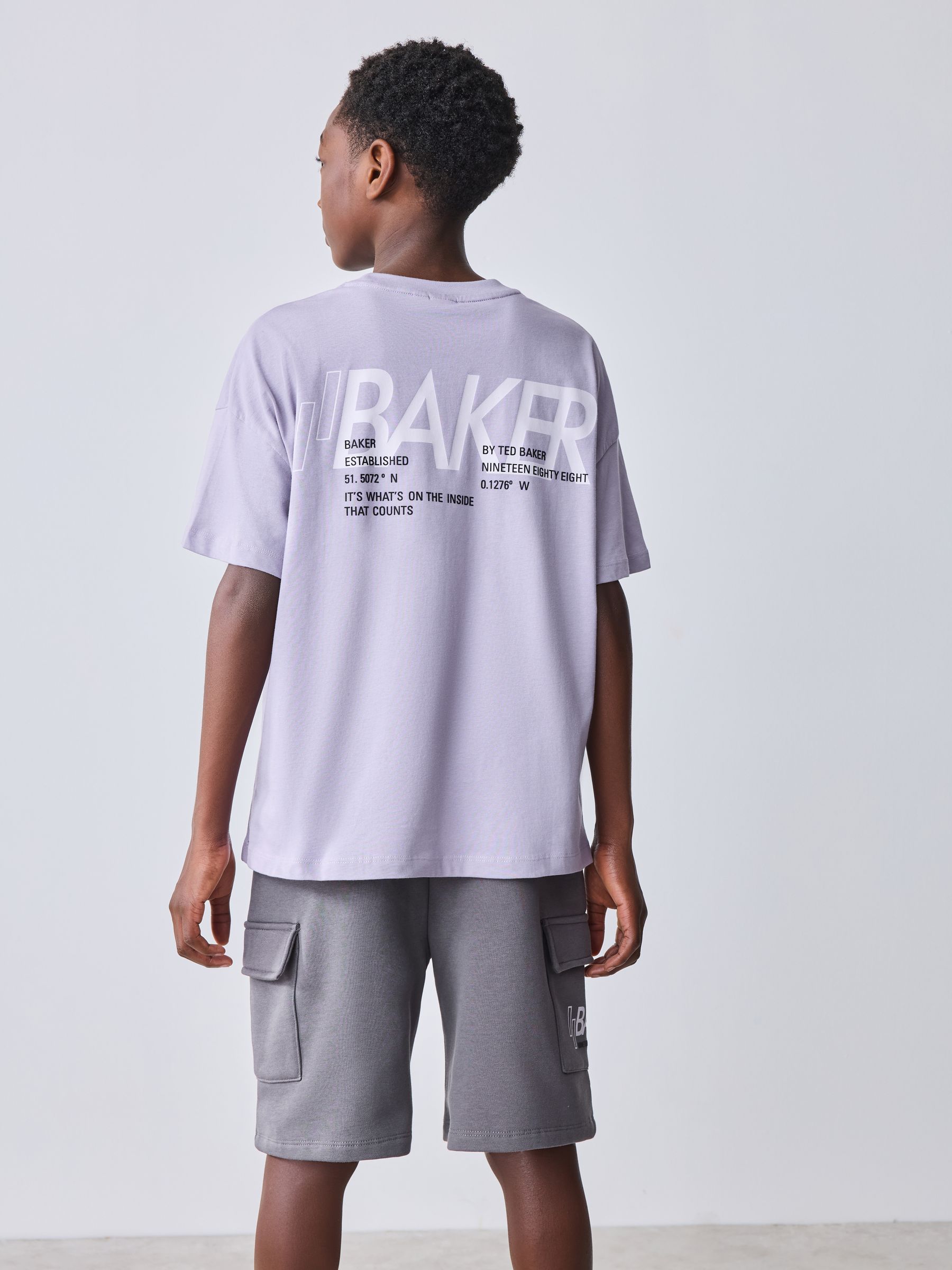 Buy Baker by Ted Baker Oversized Graphic T-Shirt and Shorts Set