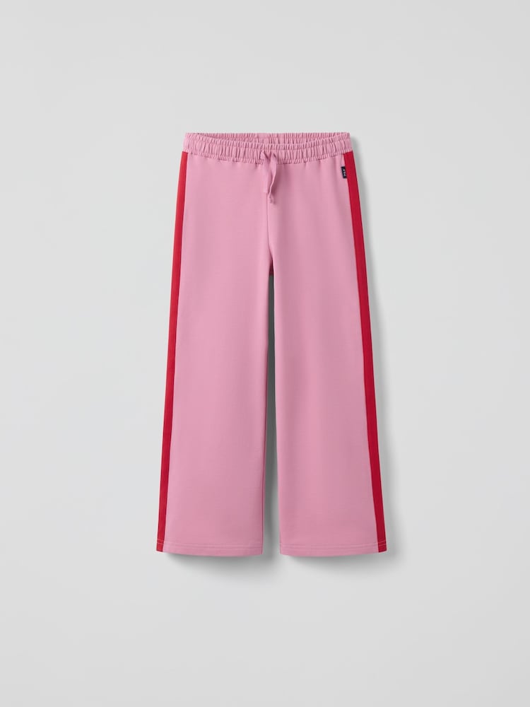 Polarn O. Pyret Pink Cotton Block Colour Joggers - Image 5 of 5 Polarn O. Pyret Pink Cotton Block Colour Joggers - Image 5 of 5