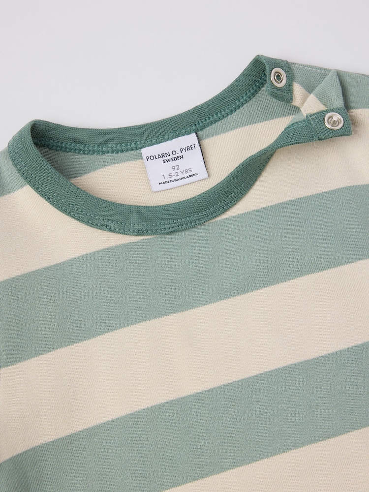 رداء علوي قطن خطوط من Polarn O. Pyret - صورة 4 من 4 رداء علوي قطن خطوط من Polarn O. Pyret - صورة 4 من 4