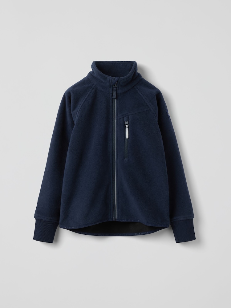 Polarn O. Pyret Light Blue Waterproof Fleece Jacket - Image 1 of 4 Polarn O. Pyret Light Blue Waterproof Fleece Jacket - Image 1 of 4
