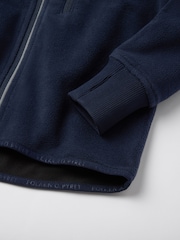 Polarn O. Pyret Light Blue Waterproof Fleece Jacket - Image 4 of 4