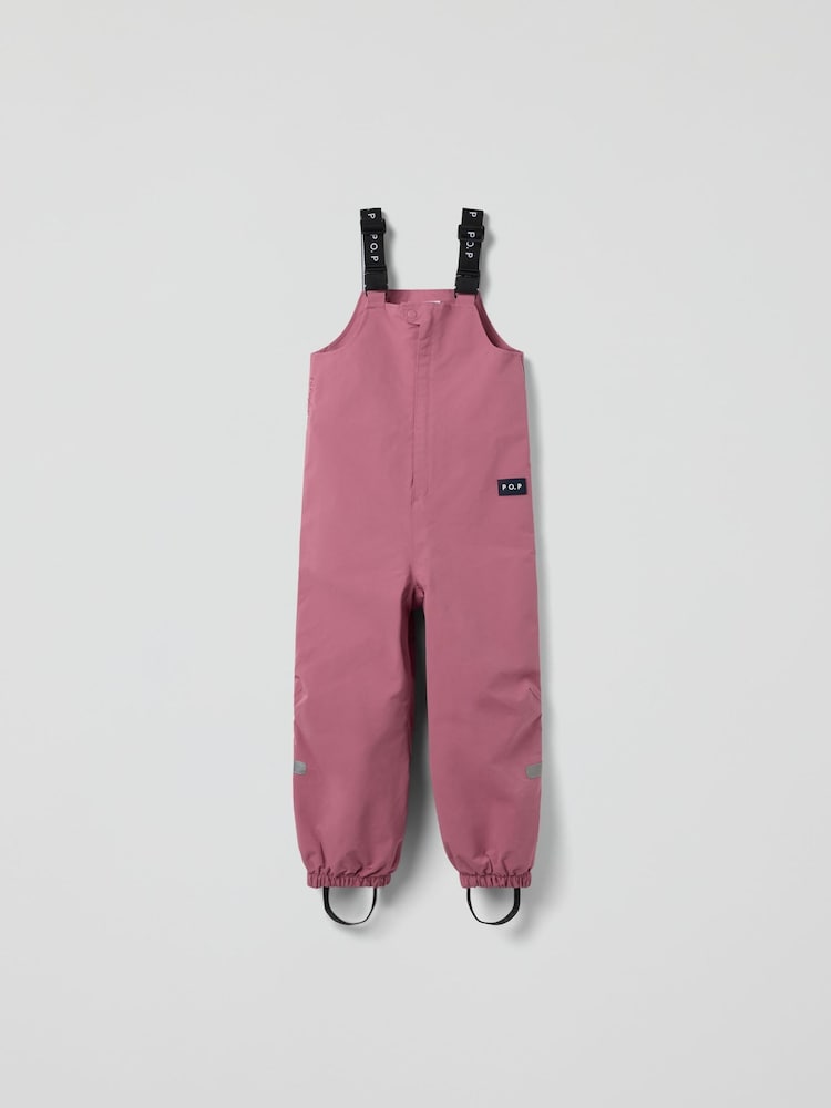 Polarn O. Pyret Pink Waterproof Shell Dungarees - Image 1 of 8 Polarn O. Pyret Pink Waterproof Shell Dungarees - Image 1 of 8
