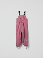 Polarn O. Pyret Pink Waterproof Shell Dungarees - Image 2 of 8