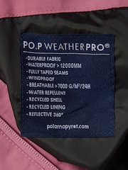 Polarn O. Pyret Pink Waterproof Shell Dungarees - Image 4 of 8