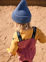 Polarn O. Pyret Pink Waterproof Shell Dungarees - Image 8 of 8