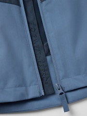 Polarn O. Pyret Blue Waterproof Shell Coat - Image 6 of 9