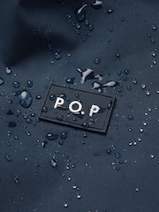 Polarn O. Pyret Blue Waterproof Shell Coat - Image 9 of 9