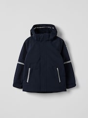 Polarn O. Pyret Blue Waterproof Shell Coat - Image 7 of 10