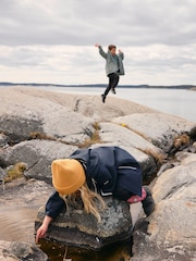Polarn O. Pyret Blue Waterproof Shell Coat - Image 9 of 10