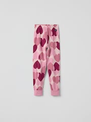 Polarn O. Pyret Pink Cotton Print Pyjamas - Image 3 of 5
