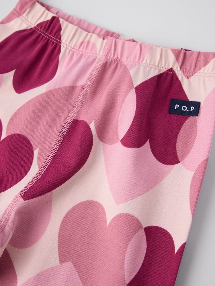 Polarn O. Pyret Pink Cotton Print Pyjamas - Image 5 of 5 Polarn O. Pyret Pink Cotton Print Pyjamas - Image 5 of 5