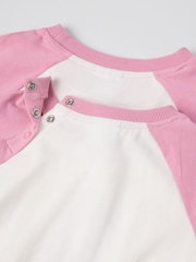 Polarn O. Pyret Pink Cotton Dalmatian Print Top - Image 4 of 5