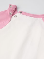 Polarn O. Pyret Pink Cotton Dalmatian Print Top - Image 5 of 5