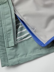 Polarn O. Pyret Green Waterproof Shell Coat - Image 10 of 11
