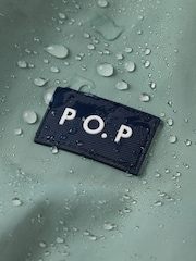 Polarn O. Pyret Green Waterproof Shell Coat - Image 11 of 11