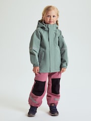 Polarn O. Pyret Green Waterproof Shell Coat - Image 3 of 11