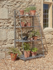 Cox & Cox Grey Large Como Tiered Plant Stand - Image 1 of 5