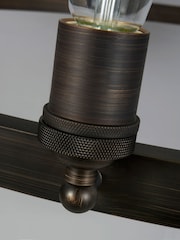 BHS Bronze Large Highland 16 Light Ring Ceiling Pendant - Image 5 of 7