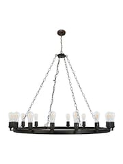 BHS Bronze Large Highland 16 Light Ring Ceiling Pendant - Image 7 of 7