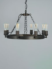 BHS Bronze Highland 8 Light Ring Ceiling Pendant - Image 2 of 7