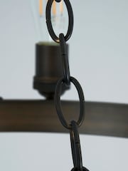 BHS Bronze Highland 8 Light Ring Ceiling Pendant - Image 6 of 7