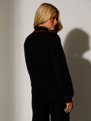 South Beach Black Funnel Neck Val Thornes Knitted Jumper - Image 3 of 5