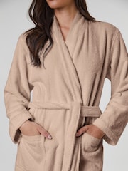 Loungeable Brown Classic Towelling Robe - Image 2 of 5