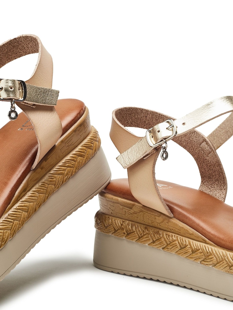 Moda in Pelle NYX Two Part Wedge Sandals - Image 4 of 4