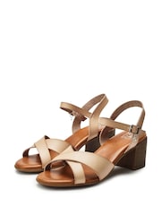 Moda in Pelle Novie Cross-Over Block Heel Sandals - Image 2 of 4